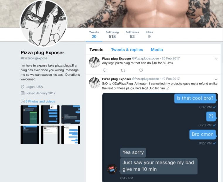 Figure 7: Screenshot of the Pizza Plug Exposer page