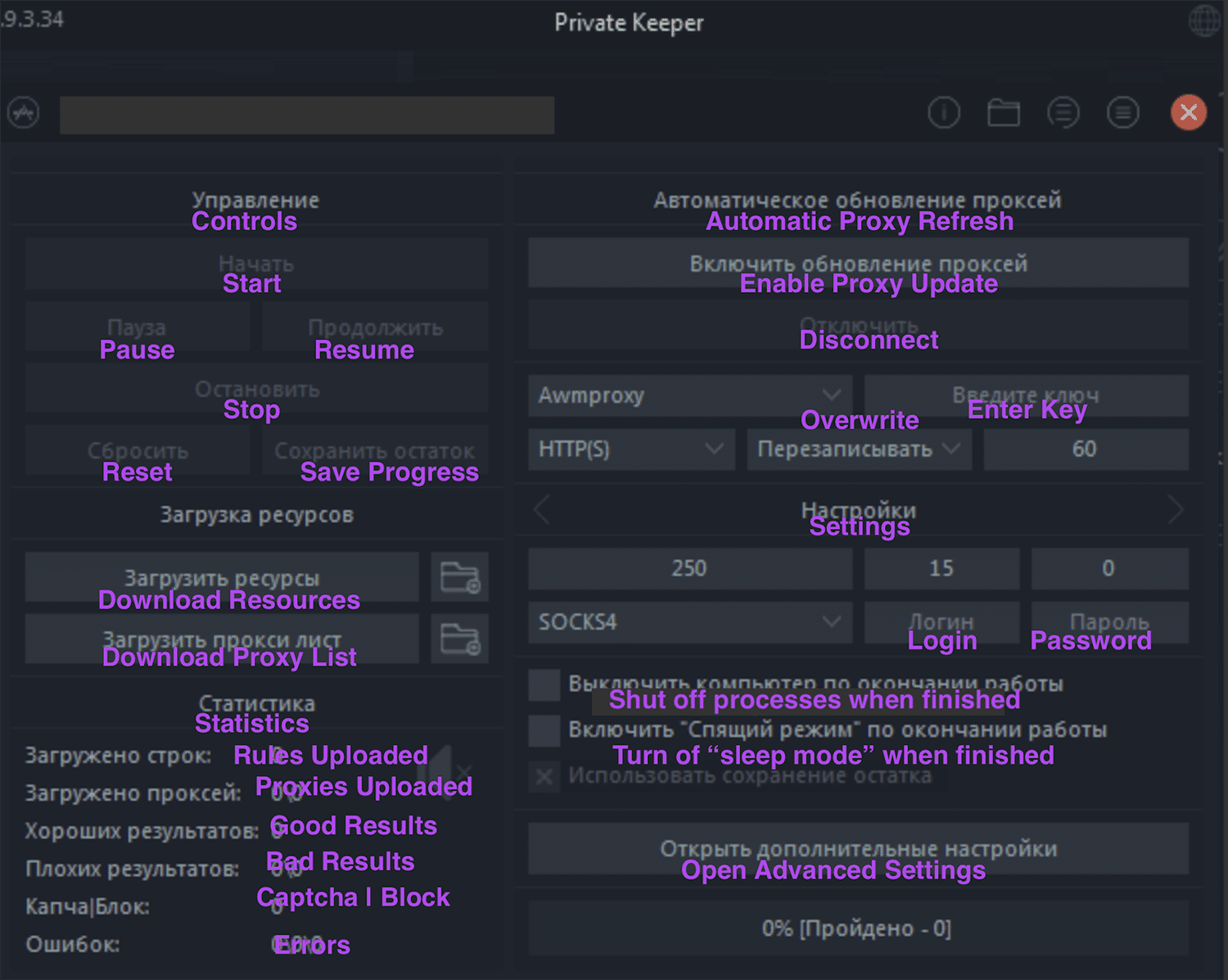 Private Keeper with English translations