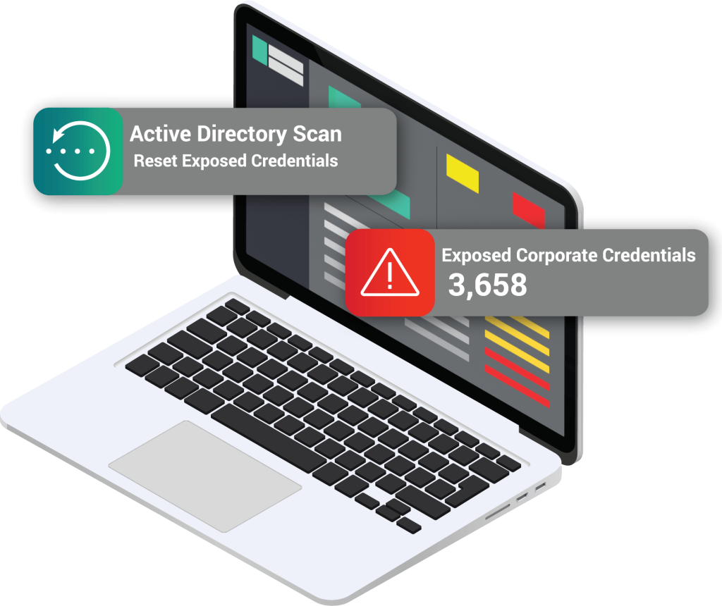 SpyCloud Active Directory Guardian on a laptop