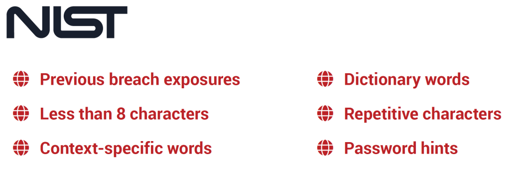 NIST password security guidelines