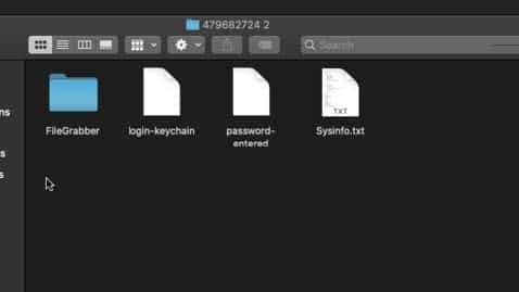 Image 5: The exfil directory for Atomic Stealer with the FileGrabber folder.