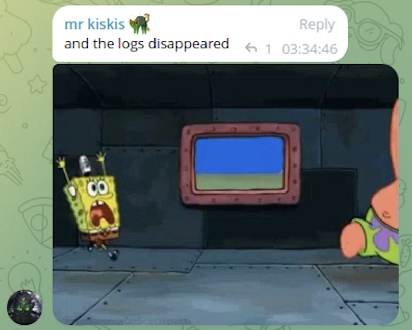 Message in the LummaC2 telegram group during the takedown.